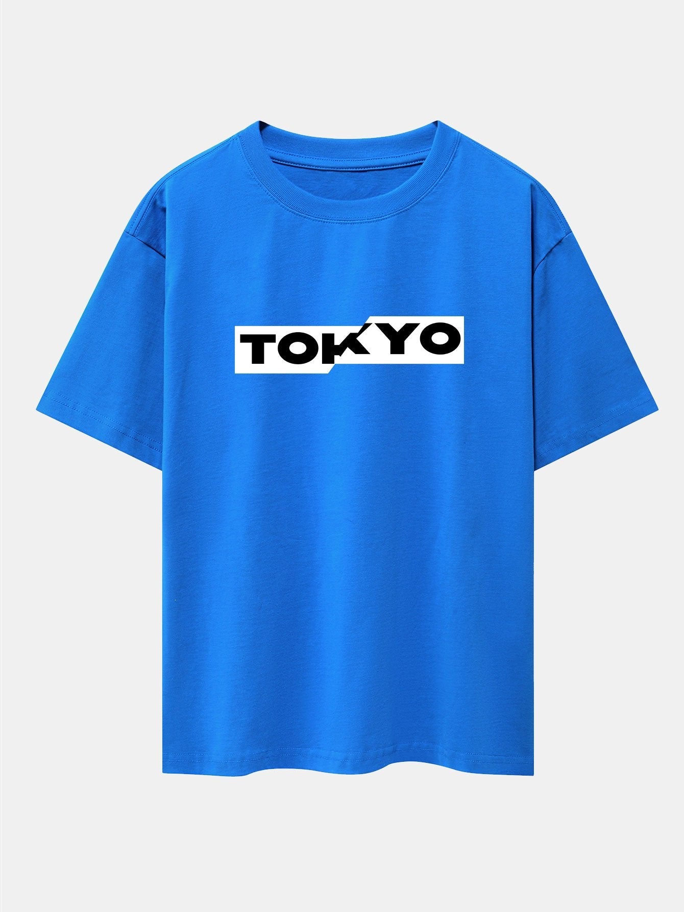 Tokyo Print Drop Shoulder Oversize T-Shirt