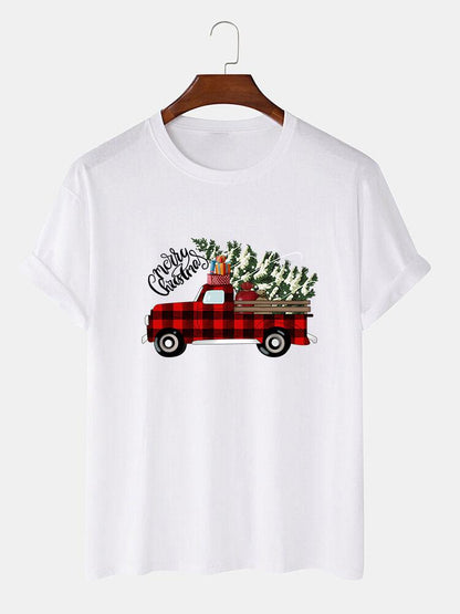 Christmas Truck Print T-Shirt