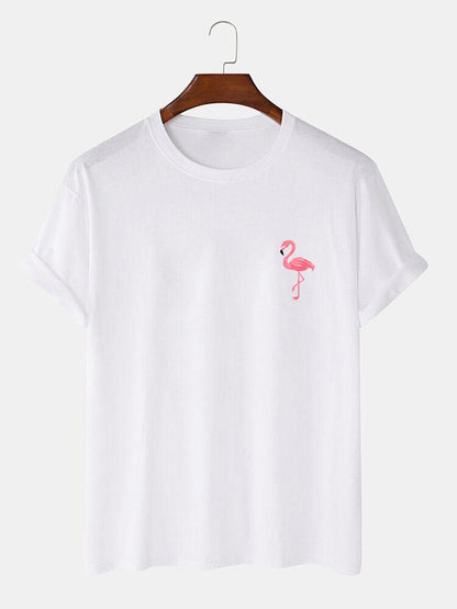 Flamingo Print T-Shirt