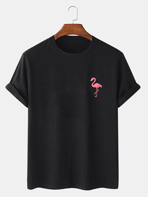 Flamingo Print T-Shirt