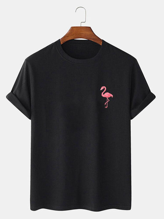 Flamingo Print T-Shirt