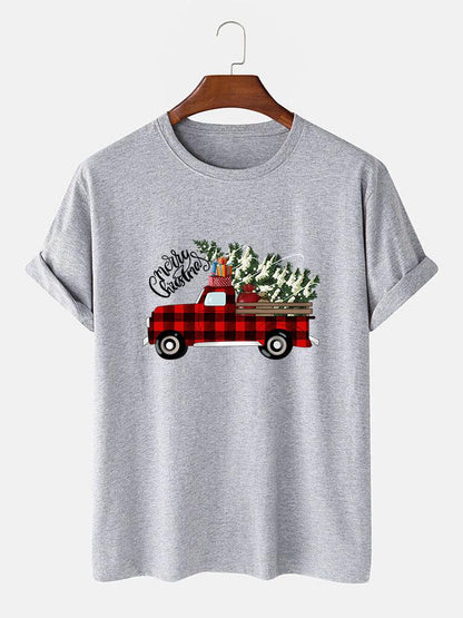 Christmas Truck Print T-Shirt