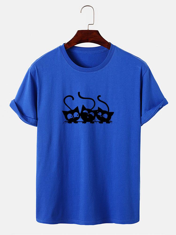Three Kittens Print T-Shirt