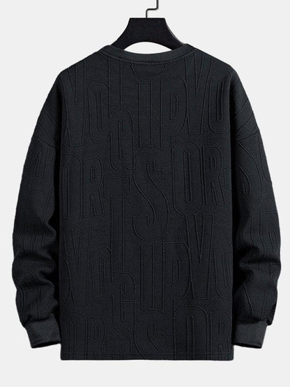 Long sleeve Fashion Letter Jacquard T-Shirt