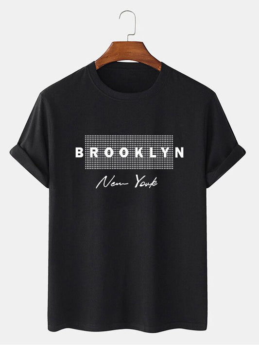 Brooklyn New York Dot Print T-Shirt