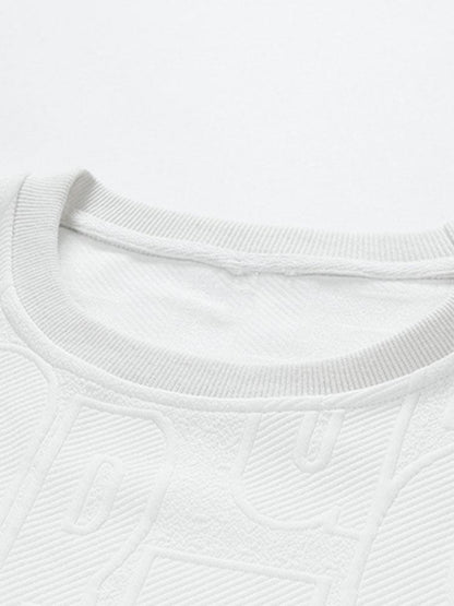 Long sleeve Fashion Letter Jacquard T-Shirt