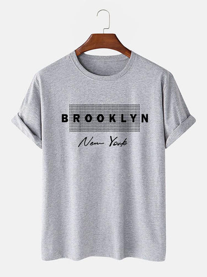 Brooklyn New York Dot Print T-Shirt
